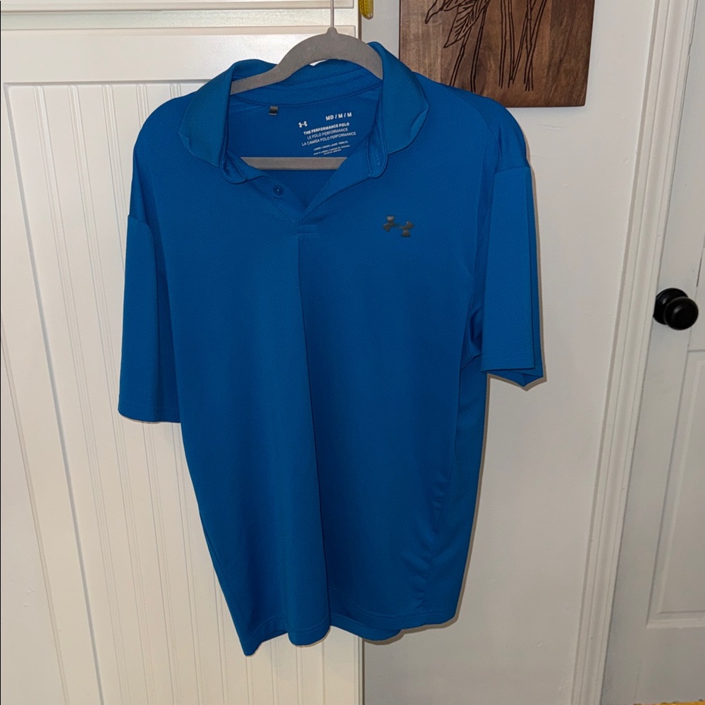 Under Armour Men's Vibrant Blue Polo